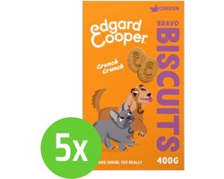 Edgard & Cooper Biscuit Chicken 400 gr - hondensnack - 5 verpakkingen