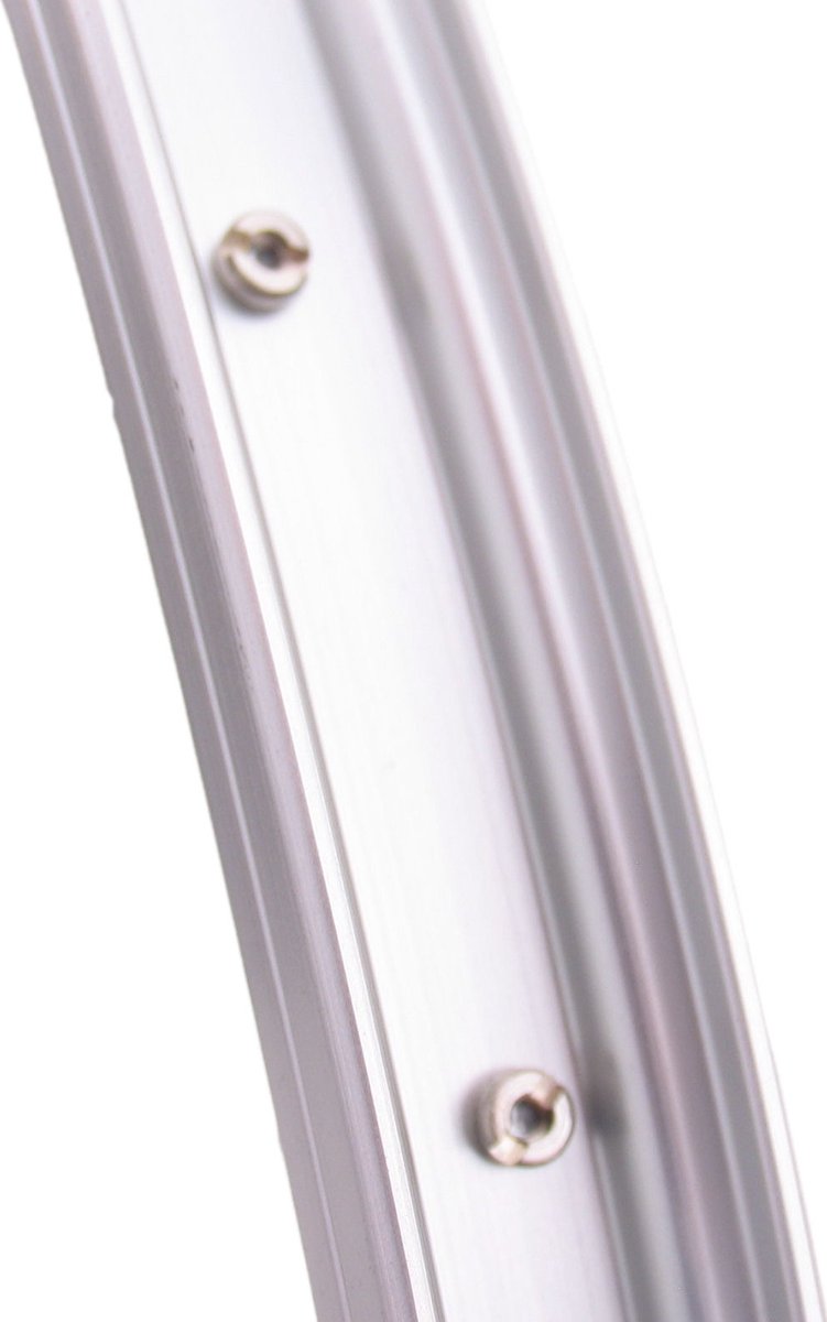 Achterwiel 28 x 1/4 aluminium Shimano remnaaf - zilver