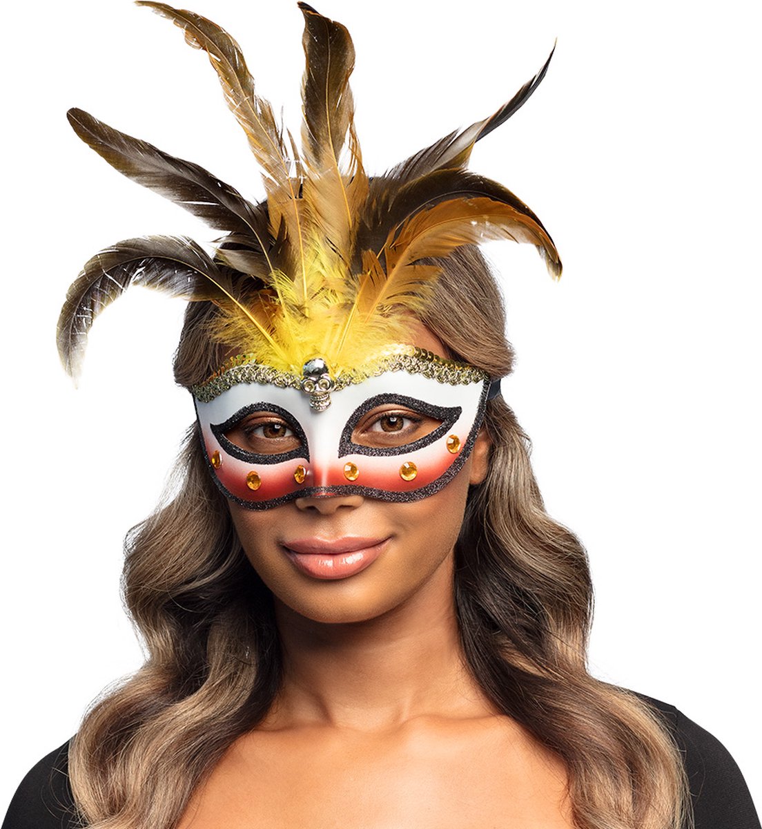 Boland - Masker Voodoo conjurer - Volwassenen - Tovenaar - Heks - Halloween - Magie - Horror - Accessoire - Verkleden