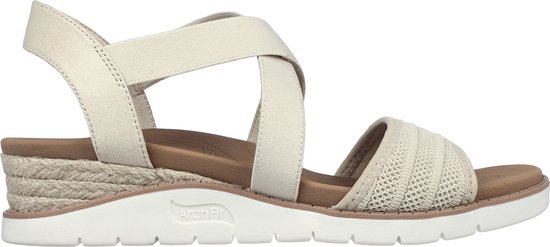 Skechers Arch Fit Beach Kiss-Boho Beyo Dames Sandalen - beige - Maat 39