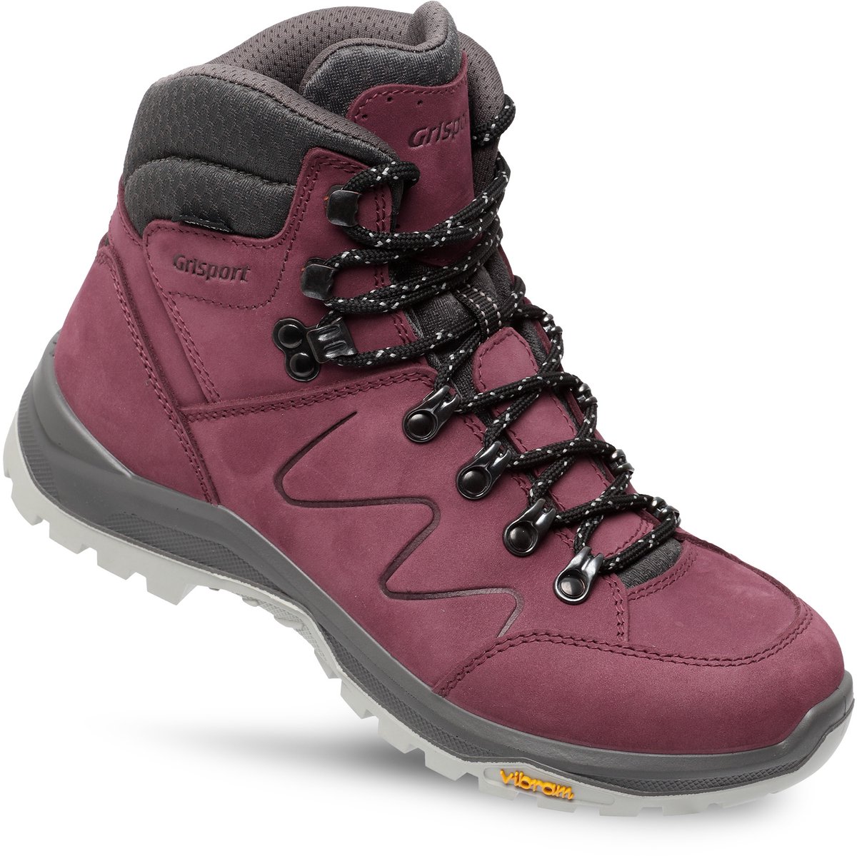 Grisport Grisport Boston Mid Wandelschoenen Dames Burgundy Rood