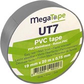MegaTape UT7 PVC Tape 19mm x 20m Grijs