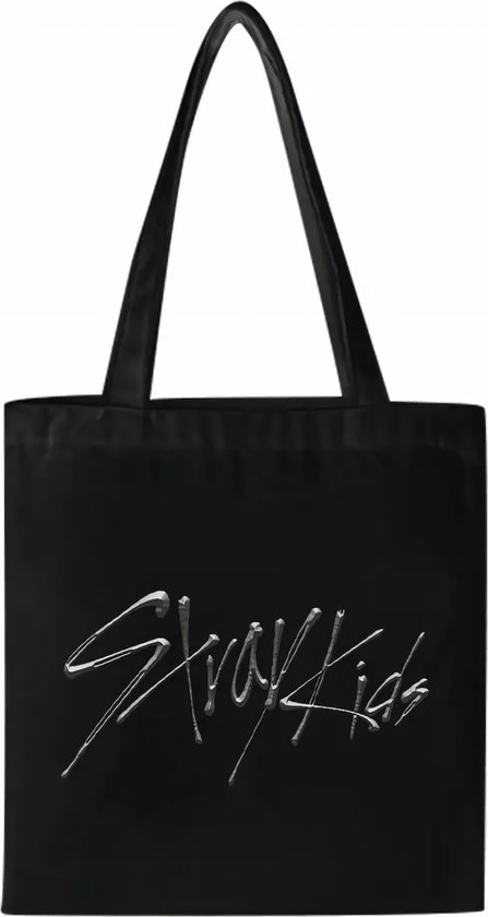 Kpop Idol Group Stray Kids 5-STAR Non-woven Canvas bags Zwart zonder ster [Schoudertas]