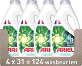 Détergent liquide Ariel + Touch de Lenor Unstoppables - 4 x 31 lavages - Pack économique