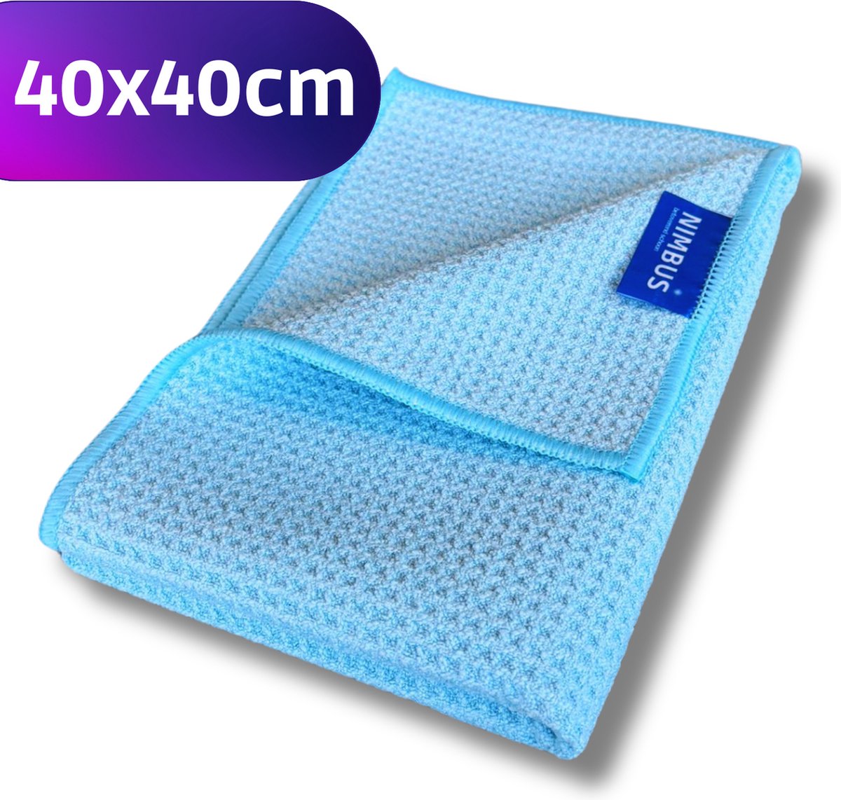 NIMBUS Magic Droogdoek - Droogdoek Badkamer / Auto / Ramen - 40x40cm - Microvezeldoek