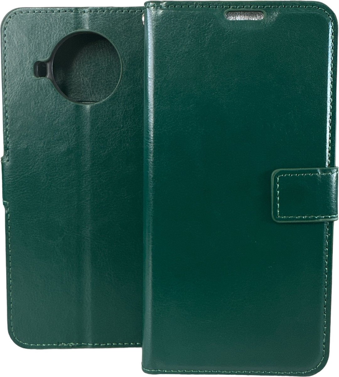 Portemonnee Book Case Hoesje Geschikt voor: Xiaomi Mi 10T Lite - groen