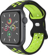 iMoshion Sport⁺ bandje geschikt geschikt voor Apple Watch Series 1 / 2 / 3 / 4 / 5 / 6 / 7 / 8 / 9 / SE / Ultra (2) - 42 / 44 / 45 / 49 mm - Maat S/M - Black Volt