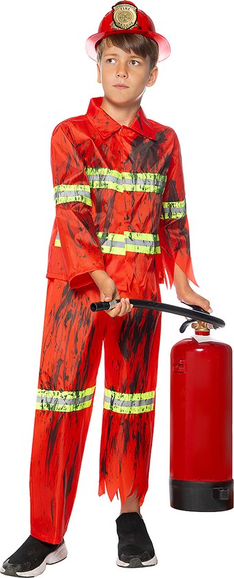 FUNIDELIA Zombie Brandweerman Kostuum voor Jongens