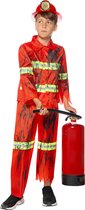FUNIDELIA Zombie Brandweerman Kostuum voor Jongens - 97 - 104 cm