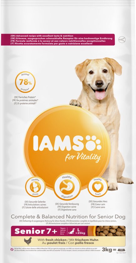 Iams Dog Senior Large Kip 3 kg