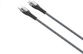 LDNIO - LC111 30w PD - Convient pour : USB-C vers Lightning - Chargeur rapide - Câble de charge - Câble de 1 mètre - Convient pour : Apple iPhone - X / Xs / Xs Max / 11 / 12 / 13 / 14 Pro / Pro Max / Plus / Mini - Zwart - Nylon résistant