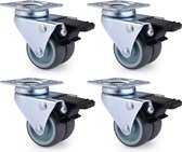 Heavy Duty Castors - Zwaarlast Zwenkwielen / Trolley Wielen voor Meubels,4pcs