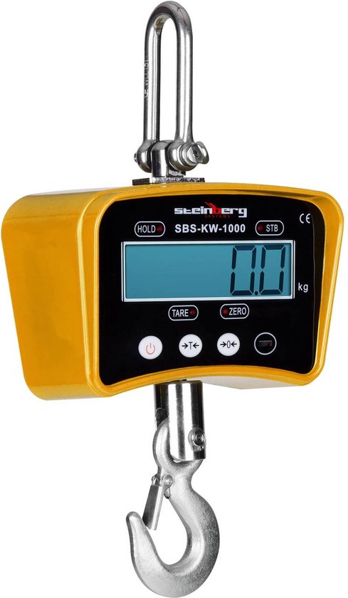 Produktbild von Steinberg Systems SBS-KW-500SLIM – Kranwaage Bis 500 Kg Mit Großem LCD & Fernbedienung Für Die Werkstatt