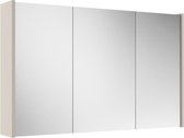 Adema Spiegelkast - 100x63x16cm -inclusief zijpanelen - cotton (beige)