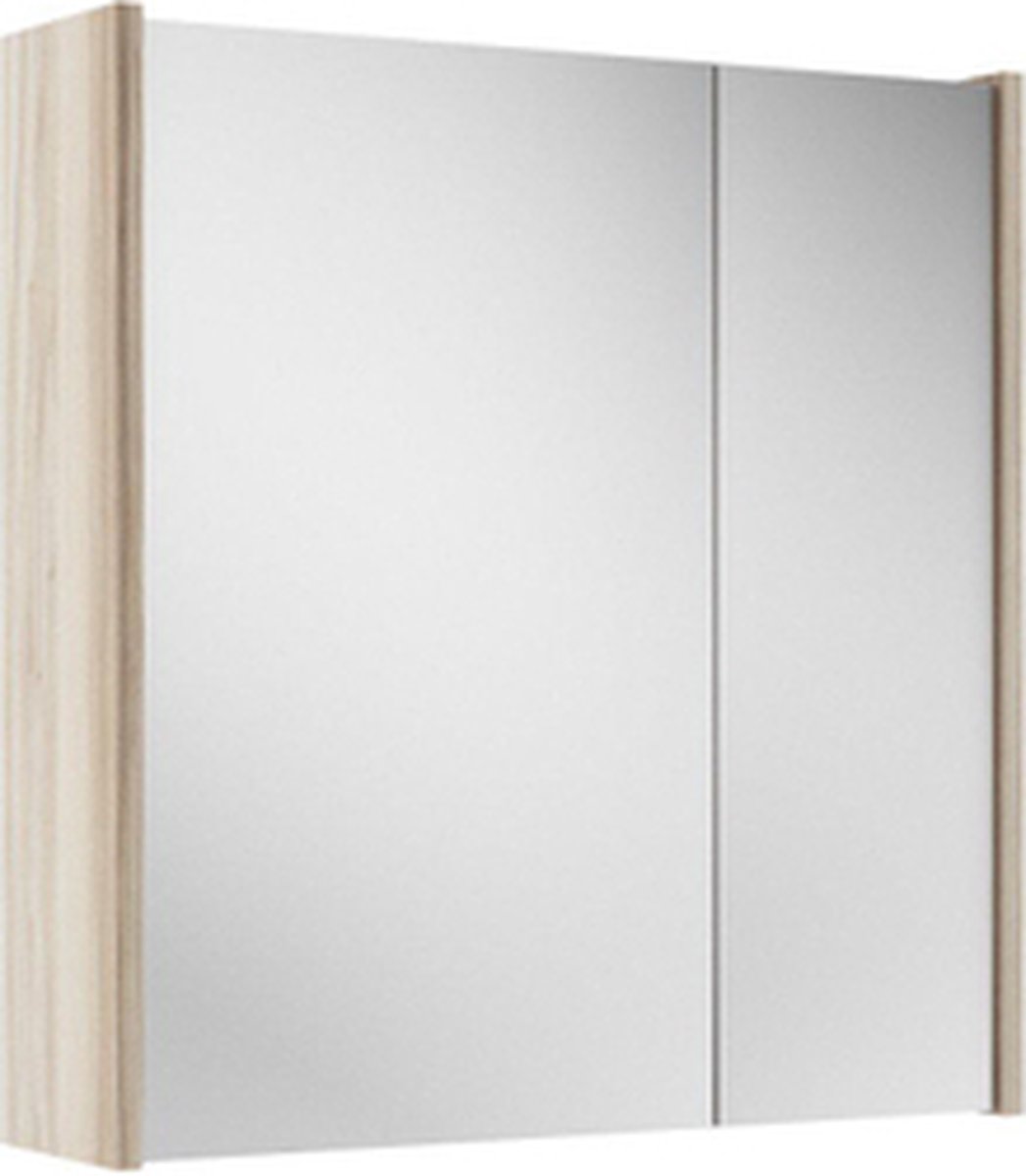 Adema Spiegelkast 60x63x16cm inclusief zijpanelen beech (hout)
