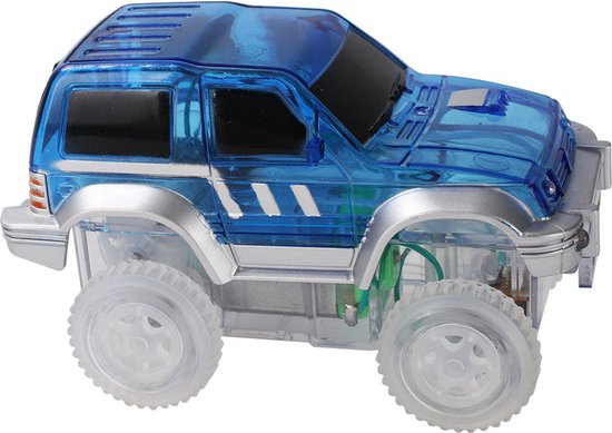 Cleverclixx Magnetisch Speelgoed | Race Auto Blauw 1 Stuk | Speelgoed 3 jaar
