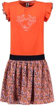 B. Nosy Y402-5860 Meisjes Jurk - Orange glo - Maat 122