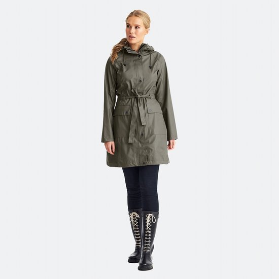 Regenjas Dames - Ilse Jacobsen Raincoat RAIN70 Army - Maat 42