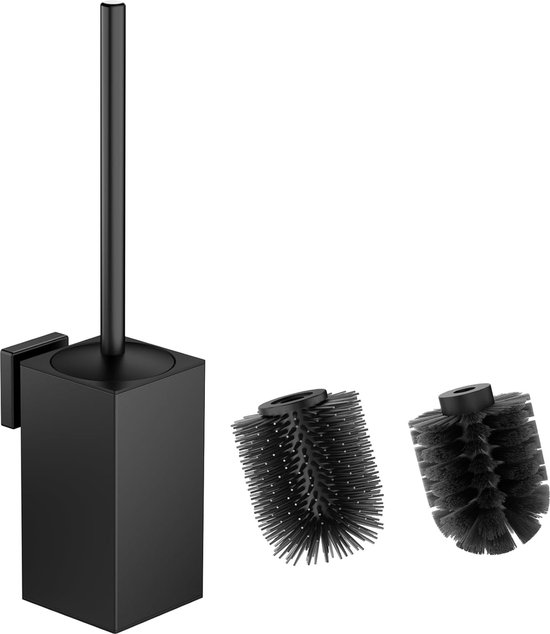 Toiletborstel Haceka Kosmos 38x10 cm Metaal Mat Zwart