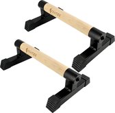 KRATØX Parallettes 33 cm Push up Bars - Calisthenics - Push up grips - parallettes hout - Opdruksteunen - Opdruk steunen - Opdrukken - Dip bars - Fitness - Crossfit