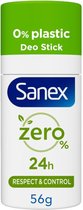 Sanex Deo stick - 56gr - zéro% respect & contrôle