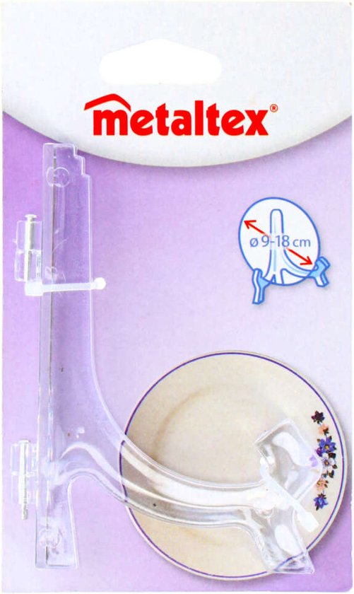 Metaltex Bordenhouder 9-18 cm Acryl/Transparant - Metaltex