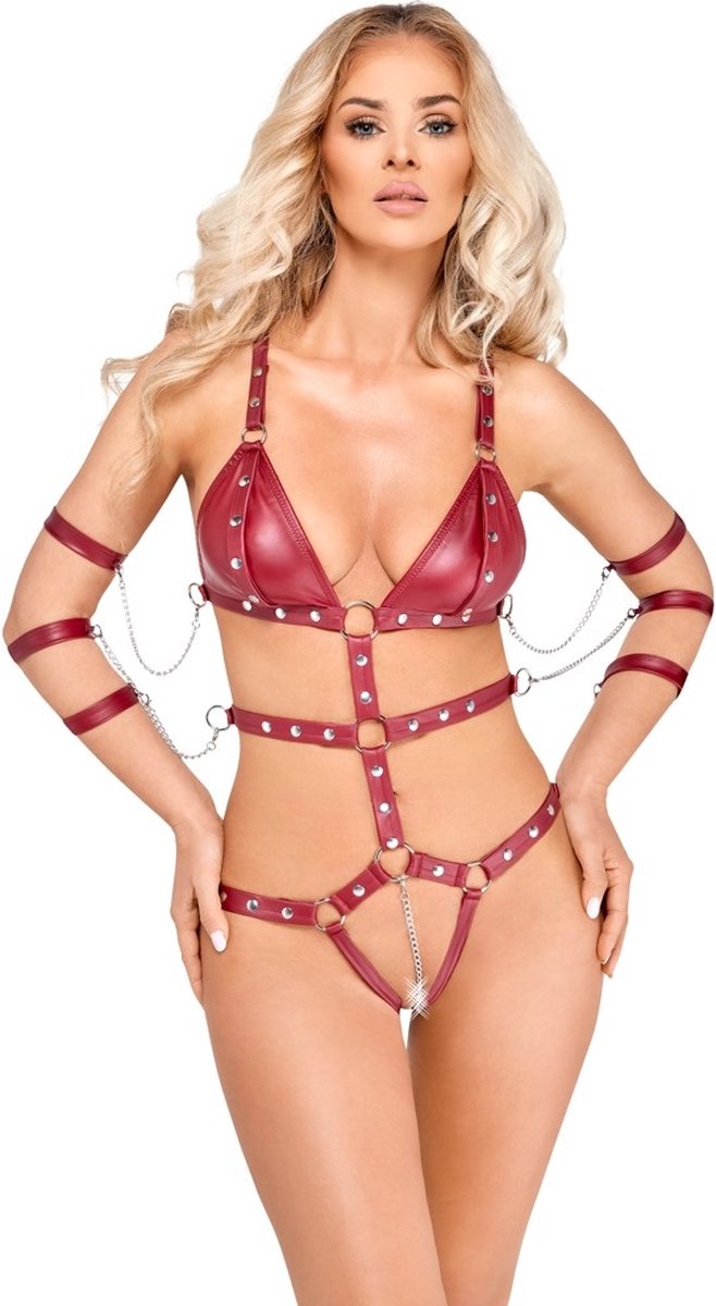 Goedkoopste Bad Kitty Open Bondage Body Harnas Maat Large