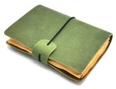 Boutique Trukado - Notitieboek "Buffalo" - Handgemaakt van Echt leer en Gerecycled papier - bruin -15cm