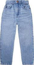 Noppies Girls Jeans Empangeni mom fit Meisjes Jeans - Medium Blue Wash - Maat 134