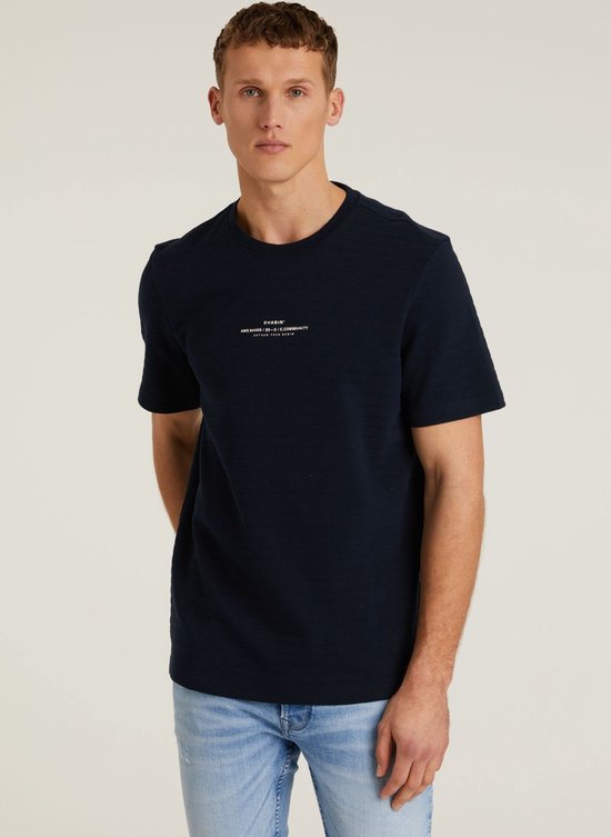 Chasin' T-shirt Eenvoudig T-shirt Norris Donkerblauw Maat L