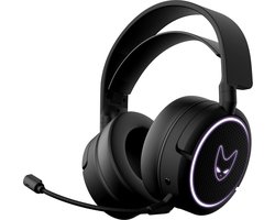 Draadloze Gaming Headset - PC PS4 PS5 XBox Switch -Batterijduur 20 uur - Ingebouwde Microfoon - Zwart