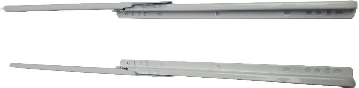 Hoexs - Ladegeleiders - Rolgeleider - 30cm - Wit - Set van 2 - Laderails - Volledig uittrekbaar