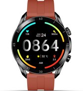 FlinQ Smartwatch Spectrum - Smartwatch dames & heren - Smartwatch android - Smartwatch kinderen - 45mm - Rood