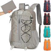 Wandelrugzak voor dames en heren, 35 liter, lichte opvouwbare rugzak, waterdichte reisrugzak, trekkingrugzak met reflecterende strepen, voor outdoor, sport, klimmen, fietsen, reizen