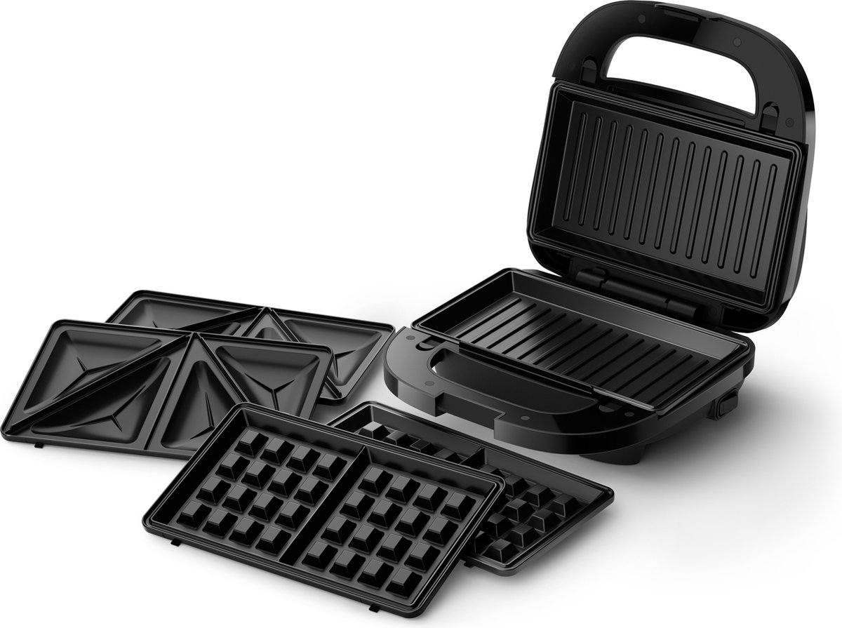 Philips 5000 Sandwichmaker - 3 platen, 750W, antiaanbaklaag thumbnail 3