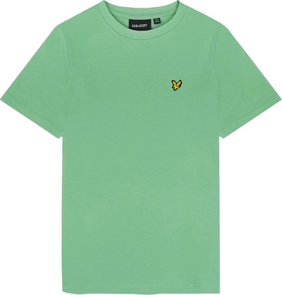 Lyle & Scott Plain T-shirt B Polo's & T-shirts Jongens - Polo shirt - Groen - Maat 122/128