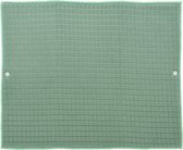 Tapis égouttoir/tapis de séchage pour vaisselle cuisine - absorbant - microfibre - vert - 40 x 48 cm - pliable