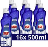 Sun Spoelglansmiddel - Dry & Shine - voor een drogere vaat met meer glans - 16 x 500 ml