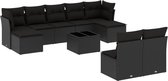 vidaXL-10-delige-Loungeset-met-kussens-poly-rattan-zwart