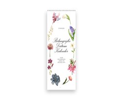 Verjaardagskalender - 31x10,5cm - 300gms ecopapier - Spiraalbinding met een boorgaatje