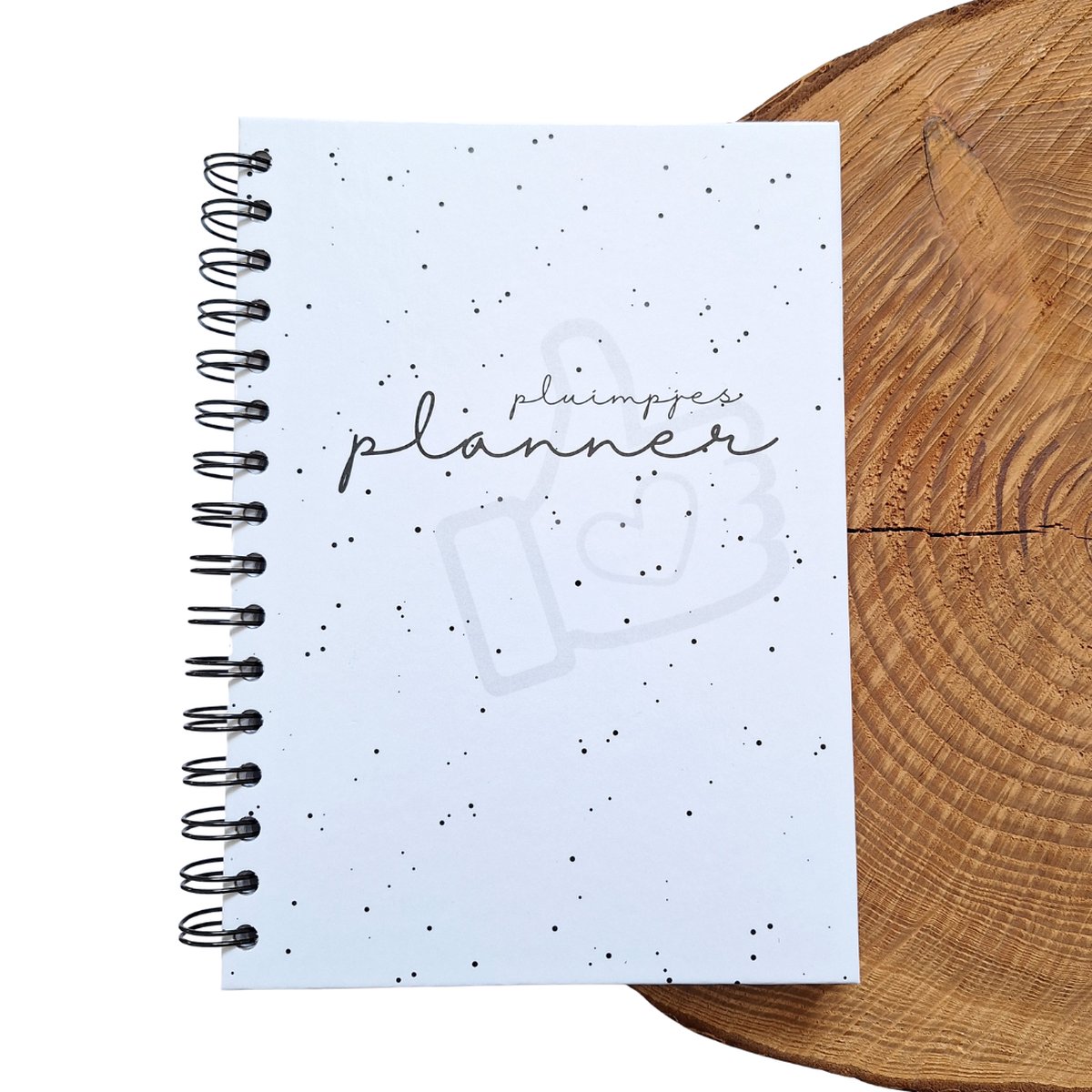 Planner - A5 formaat - Hardcover - Pluimpjes - met focuspunten, notities, to-do’s - Liefs op papier