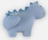 Noukie's - Spelen om te groeien - badspeeltje met rammelaar - Dino blauw