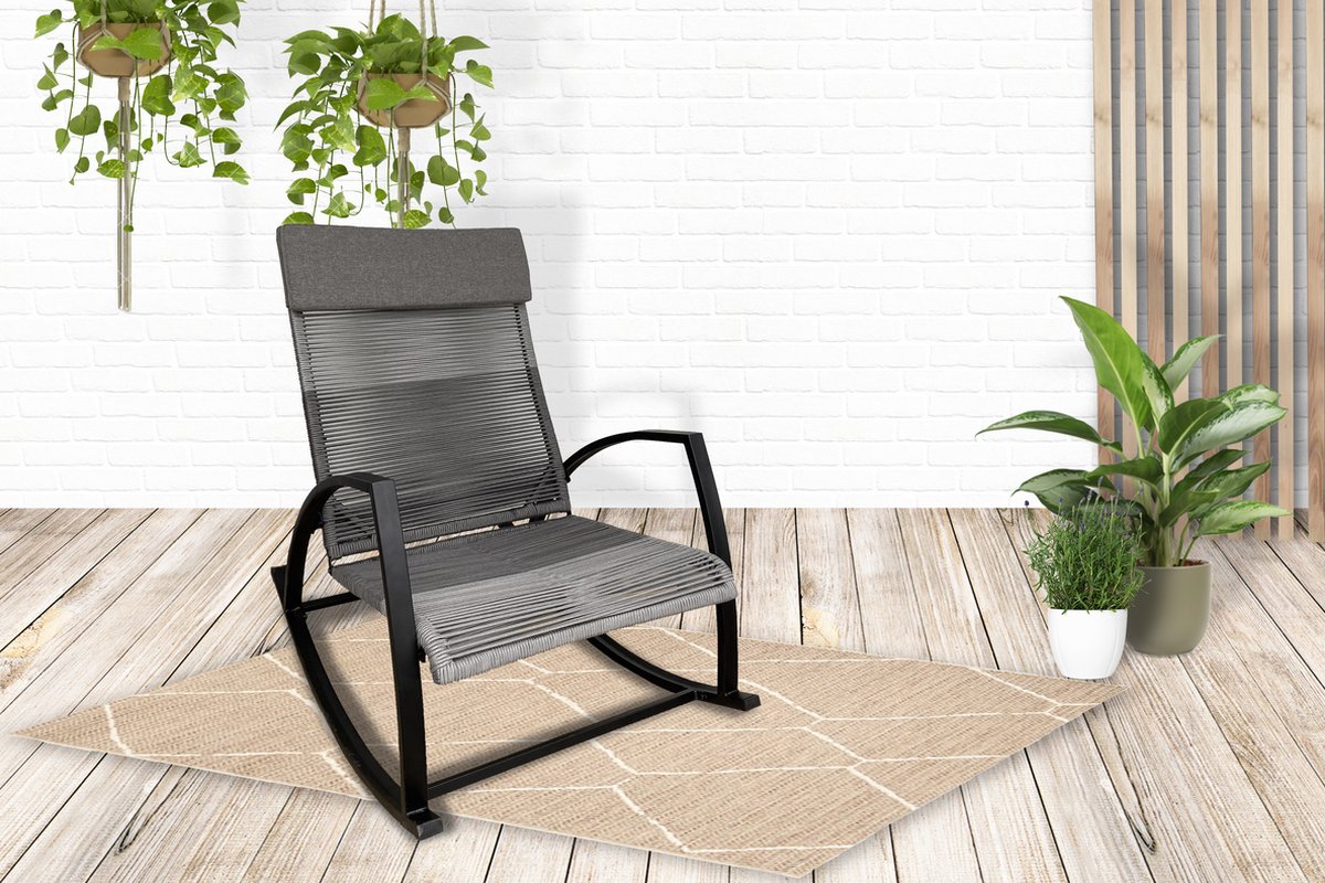 Sens-Line Sophie outdoor rocking chair - anthracite