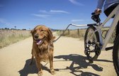 Cycleash Hondenfietslijn met schokbestendige TPR-technologie - zilver, één maat-Hondenlijn voor fiets