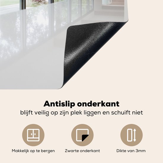 KitchenYeah® Inductie beschermer 59x52 cm - Moderne keuken en glazen ramen - Kookplaataccessoires - Afdekplaat voor kookplaat - Inductiebeschermer - Inductiemat - Inductieplaat mat