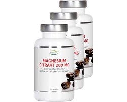 Nutrivian | Magnesium Citraat 200mg | 100 Tabletten | 3 stuks | 3 x 100 tabletten