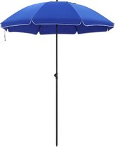 Rootz Parasol - Paraplu - Terrasparaplu - Tuinparasol - Zonnescherm - Buitenparasol - Uv-beschermde Paraplu - Draagbare Parasol - Blauw - 2,3 m
