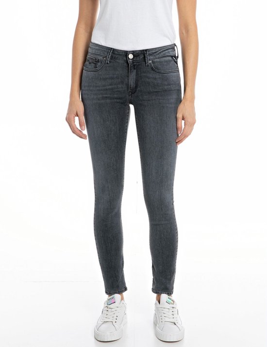 Replay Dames Jeans Broeken NEW LUZ skinny Fit Grijs 29W / 32L Volwassenen