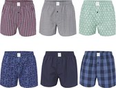 MG-1 Wijde Boxershorts Heren 6-Pack D300 Assorti Multipack - Maat XL