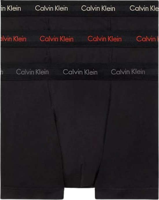 Calvin Klein 3-Pack Trunks heren - Boxershorts - XL - Zwart